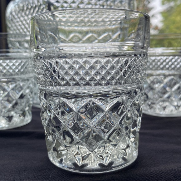 Vintage Anchor Hocking Wexford Pressed Glass Lidded Ice Bucket - Picture 2 of 8